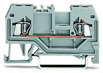 BORNA DE PASO 2 CONDUCTORES GRIS, C.MAX 18A, SECCION 1,5 MM2, 28-16 AWG (WAG100246 / 279-901)